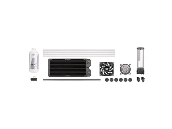Thermaltake Pacific TOUGH C240, Nestejäähdytyspakkaus, 12 cm, 500 RPM, 2000 RPM, Musta