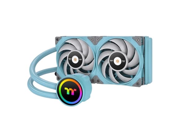 Thermaltake CL-W319-PL12TQ-A, All-in-one nestejäähdytin, 12 cm, 500 rpm, 2000 rpm, 22.3 tuuletin, Turkoosi Turkoosi