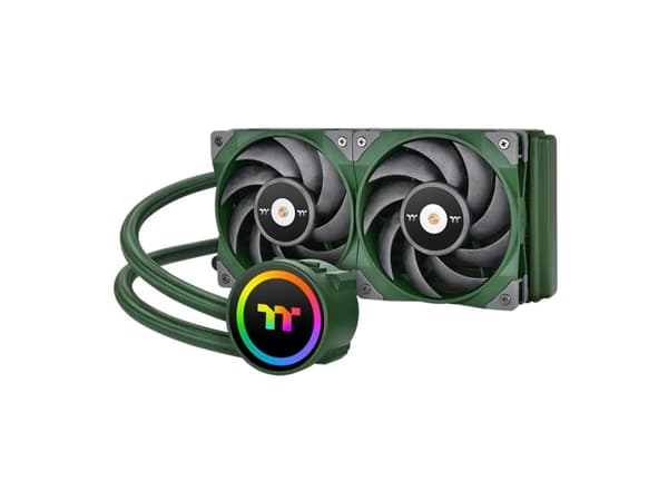 Thermaltake CL-W319-PL12RG-A, Alt-i-ett væskekjøler, 12 cm, 500 RPM, 2000 RPM, Grønn Grønn