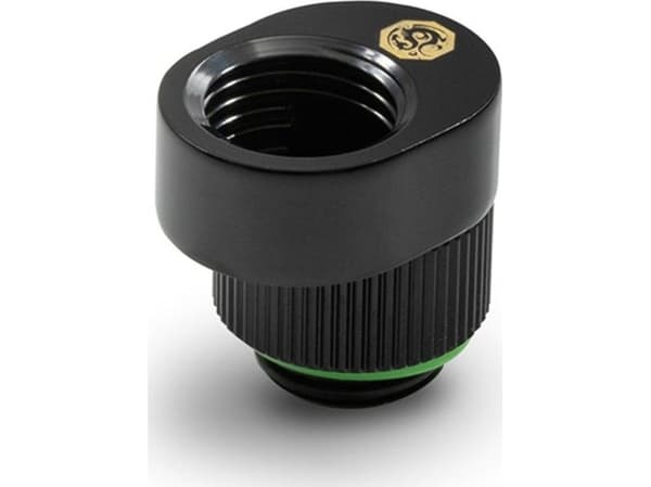 Bitspower extension offset - svart, 2-pak