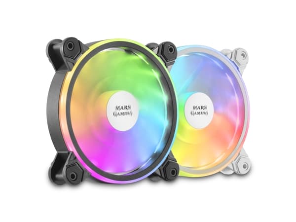 Mars Gaming MFX, Vifte, 12 cm, 1100 RPM, Sort