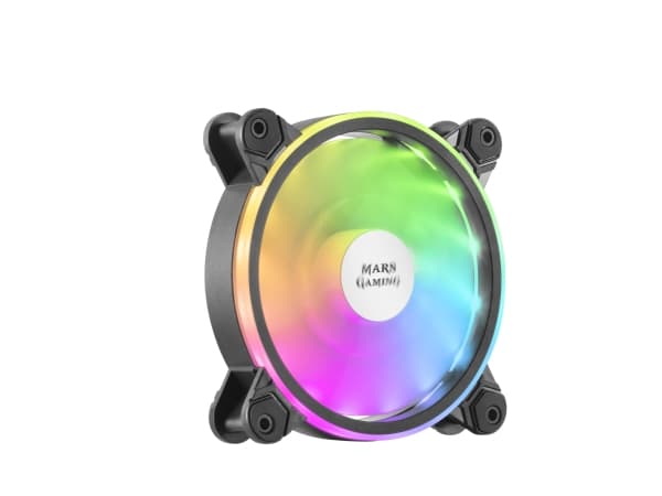 Mars Gaming MFX, Vifte, 12 cm, 1100 RPM, Sort Sort