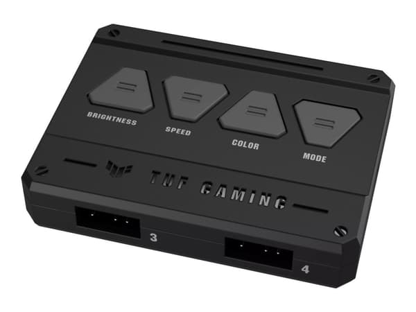 ASUS TUF Gaming TF120 ARGB Fan - Triple Fan Kit with ARGB Controller Datorväska Luftkylare 12 cm Svart Svart