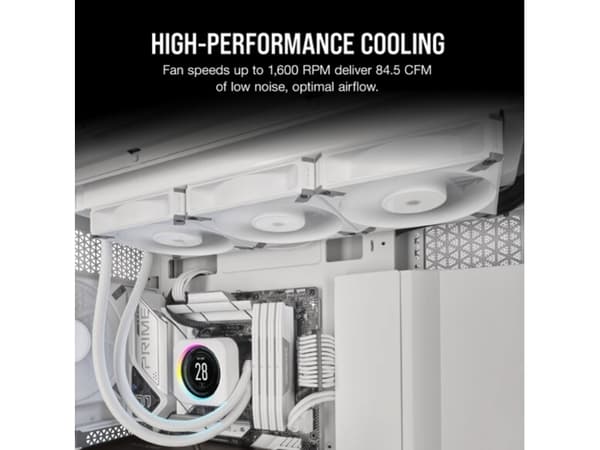 CORSAIR AF140 ELITE - Kabinettvifte - 140 mm - hvit