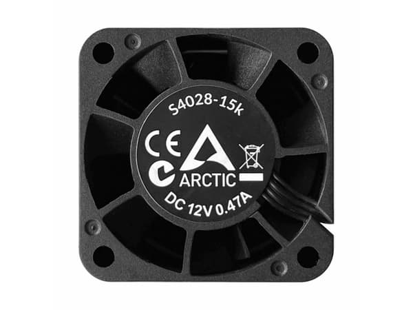 ARCTIC S4028-15K, puhallin, 4 cm, 1400 rpm, 15000 rpm, 19,23 kuutiometriä/min, 32,67 m³/h