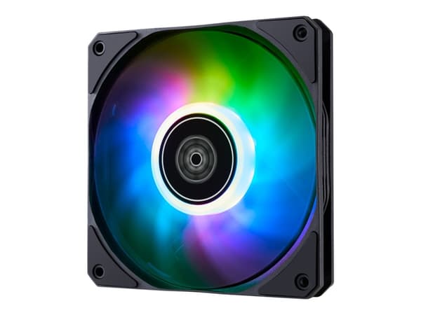 SilverStone Air Slimmer 120 ARGB - Kabinettvifte - slim - 120 mm - svart ramme, translucent blades Sort, Gjennomsiktig