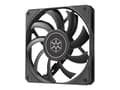 Pikkukuva 1 / 5: SilverStone Air Slimmer 120 - Sisäosa tuulettimella - ohut - 120 mm - musta