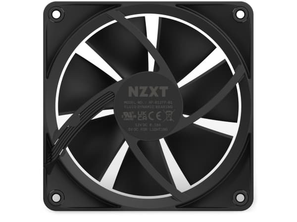 NZXT F Series F120 RGB - Lådfläkt - 120 mm - mattsvart