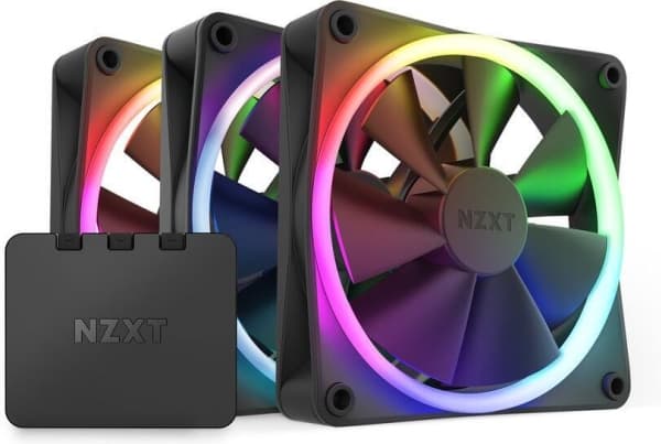 NZXT F Series F120 RGB Triple Pack - Kabinettvifte - 120 mm - matt svart