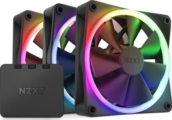 NZXT F Series F120 RGB Triple Pack - Kabinettvifte - 120 mm - matt svart