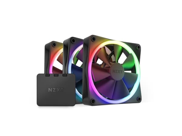 NZXT F Series F120 RGB Triple Pack - Kabinettvifte - 120 mm - matt svart