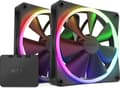 Miniatyrbilde 4 av 5: NZXT F Series F140 RGB Twin Pack - Kabinettvifte - 140 mm - matt svart