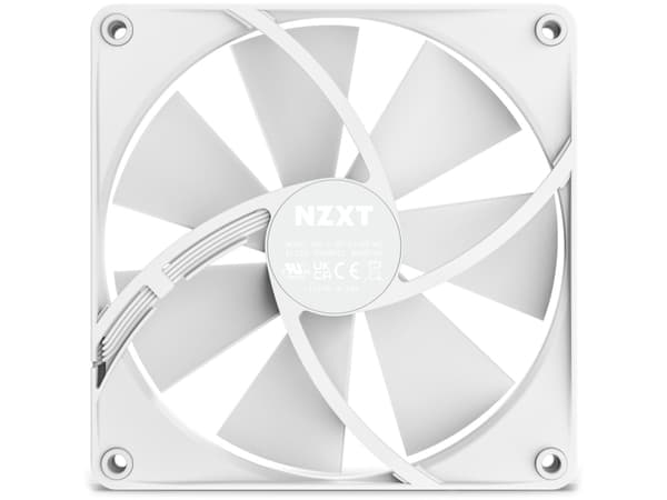 NZXT F Series F140P - Kabinettvifte - 140 mm - matt hvit