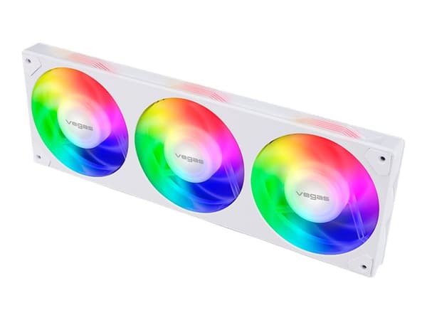 Akasa Vegas A-Series A36 - Kabinettvifte - hvit Hvit
