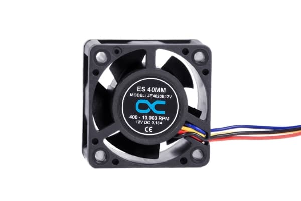 Alphacool 24823, Vifte, 4 cm, 400 RPM, 10000 RPM, 20,39 m³/t, Sort