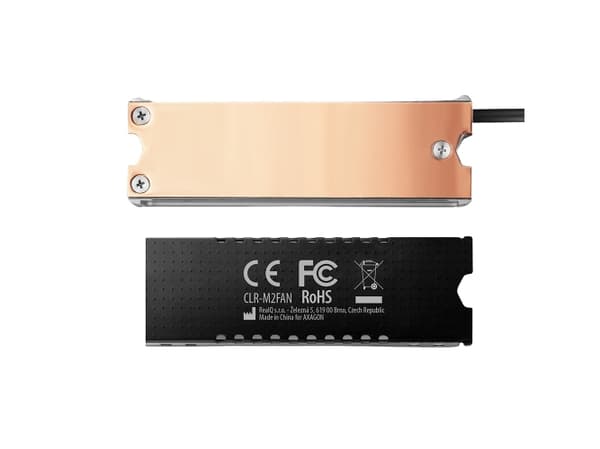 Axagon CLR-M2FAN, Kjøleribbe/Radiator, 2 cm, Grå