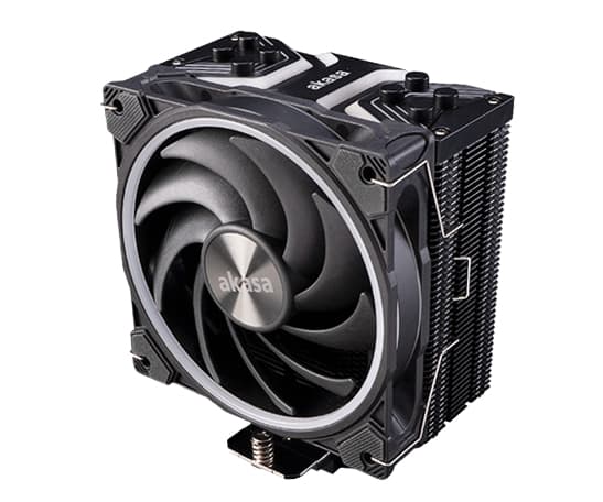 Akasa Soho H4 Plus, Ilmanjäähdytin, 12 cm, 31,8 dB, 52,91 cfm, Musta