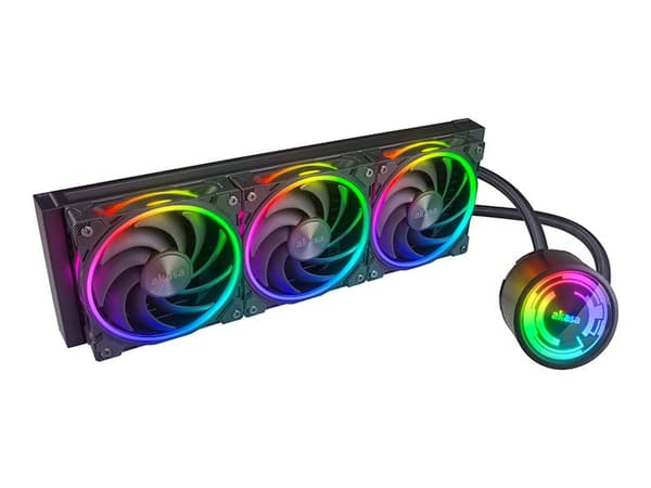 Akasa Soho 360 - Dusk Edition - væskekjølesystem for prosessor - Radiatorstørrelse: 360 mm - (for: LGA1156, LGA1155, LGA2011, LGA1150, LGA1151, AM4, Sort