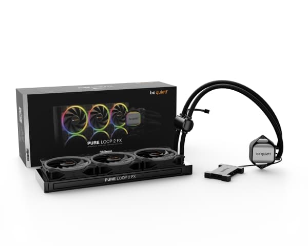 be quiet! Pure Loop 2 FX - Væskekjølesystem for prosessor - 360mm - (for: LGA1700, LGA1200, LGA2066, LGA1150, LGA1151, LGA1155, LGA2011, LGA2011 (Squ