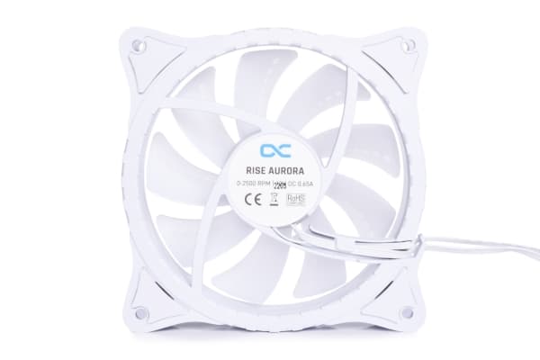Alphacool Rise Aurora, Vifte, 12 cm, 2500 RPM, 118,9 m³/t, Hvit