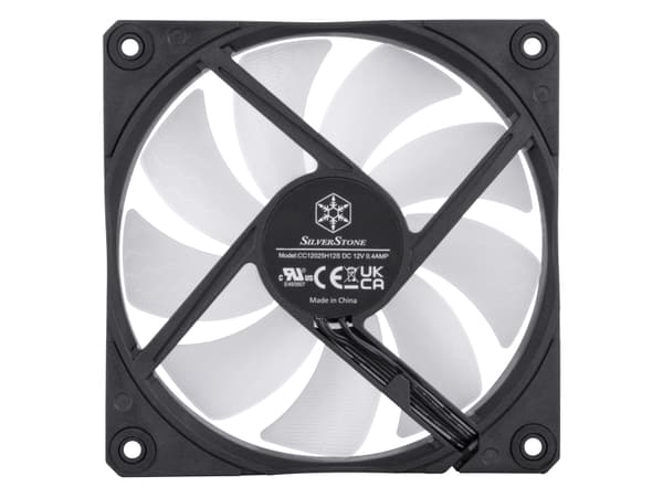 SilverStone Shark Force Lüfter, ARGB - 120 mm, svart