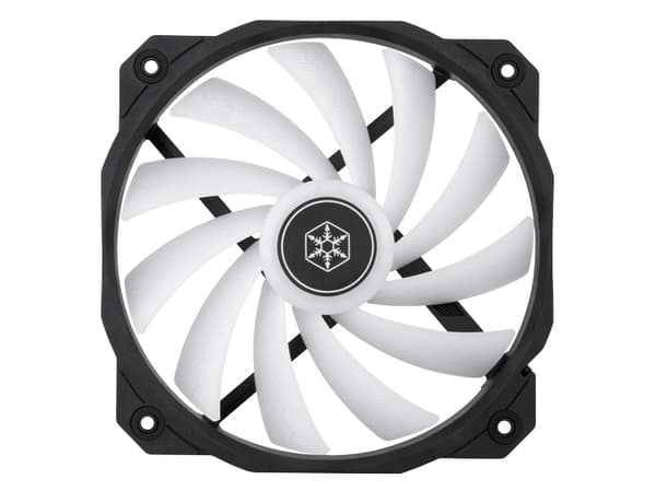 SilverStone Shark Force Lüfter, ARGB - 160 mm, svart Sort, Hvit