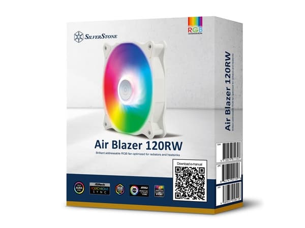 Silverstone Air Blazer 120RW, vifte, 600 rpm, 2200 rpm, 7,4 dB, 35,6 dB, 93,67 CFM.