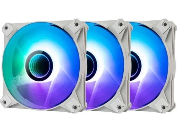 Darkflash INF8 3-i-1 ARGB viftesett 120x120 (hvit)