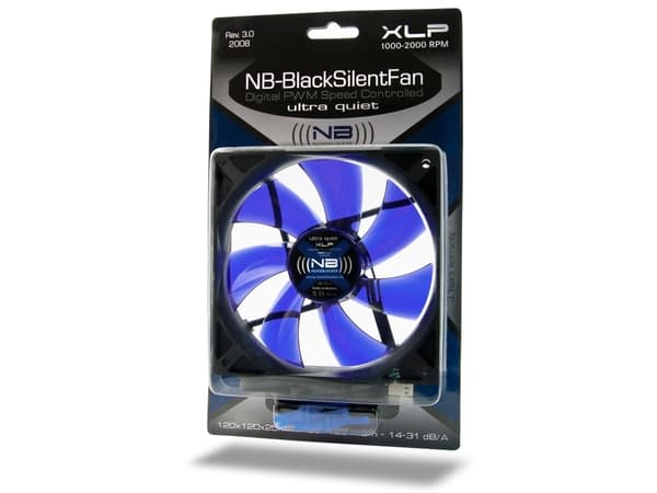 Noiseblocker XLP, Vifte, Sort Sort