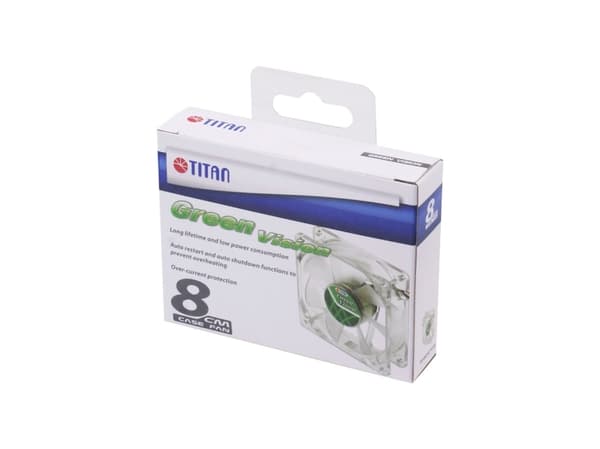 Titan TFD-9225GT12Z/V2(RB), Vifte, 9,2 cm, Gjennomsiktig