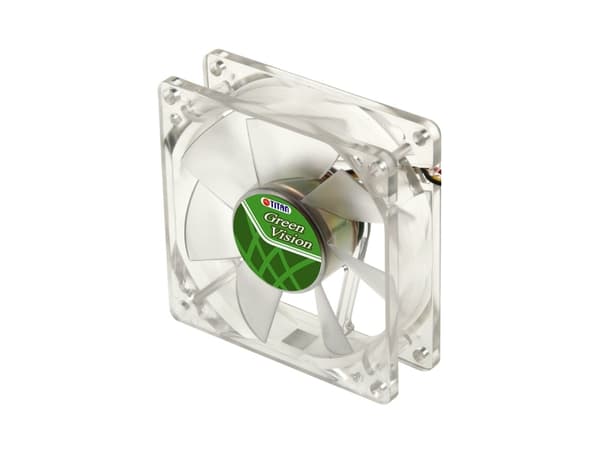 Titan TFD-9225GT12Z/V2(RB), Vifte, 9,2 cm, Gjennomsiktig Gjennomsiktig