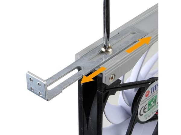 Titan TTC-SC09TZ(A), Vifte, 9,2 cm, 2600 RPM, Sort, Hvit