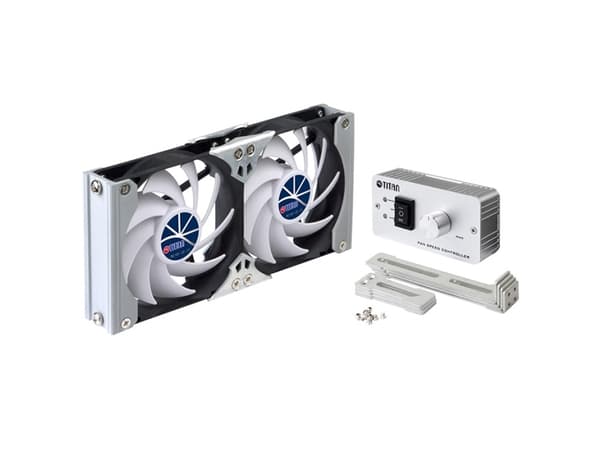 Titan TTC-SC09TZ(A), Vifte, 9,2 cm, 2600 RPM, Sort, Hvit
