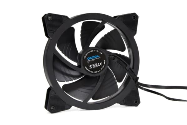 Alphacool 24807, Vifte, 14 cm, 600 RPM, 1500 RPM, 71 m³/t, Sort