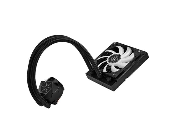 Silverstone VIDA 120 SLIM, Væskekjølesett, 12 cm, 300 RPM, 1800 RPM, Sort