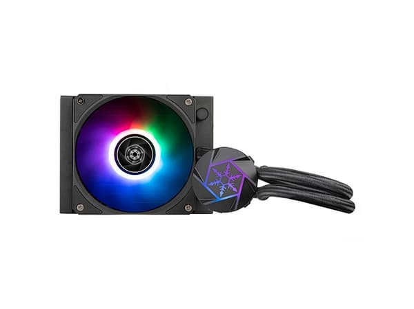 Silverstone VIDA 120 SLIM, Væskekjølesett, 12 cm, 300 RPM, 1800 RPM, Sort