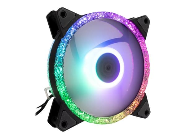 Argus RGB-FAN SET RS-07 - Kabinettvifte - 120 mm Sort, Hvit