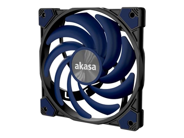 Akasa Alucia XS12 - Photic Blue Edition - lådfläkt - premium slim - 120 mm Svart, Blå