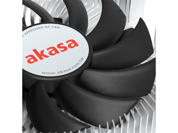 Akasa - Prosessorkjøler - ekstra sikker, ultralav profil, tynn Mini-ITX - (for: LGA1700) - aluminium - 75 mm