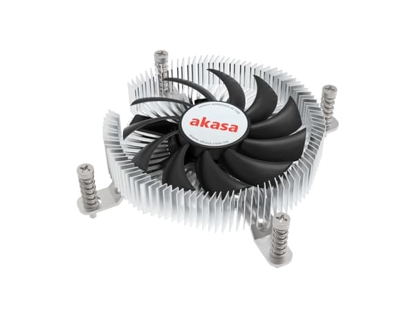 Akasa - Prosessorkjøler - ekstra sikker, ultralav profil, tynn Mini-ITX - (for: LGA1700) - aluminium - 75 mm