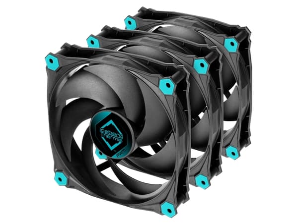 Iceberg Thermal IceGALE Silent PWM, Fan, 12 cm, 600 RPM, 1600 RPM, 21,8 dB, 51 cfm Svart