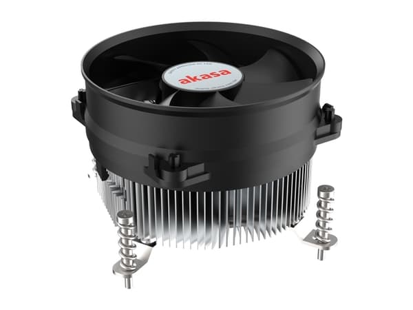 Akasa Intel LGA1700, Hybridkjøler, 9,5 cm, 11,7 dB, 36,6 dB, 53,62 cfm, Aluminium, Sort