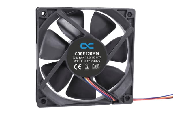 Alphacool 24845, Vifte, 12 cm, 4000 RPM, Sort