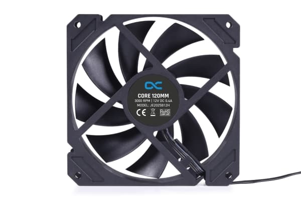 Alphacool 24844, Vifte, 12 cm, 3000 RPM, Sort