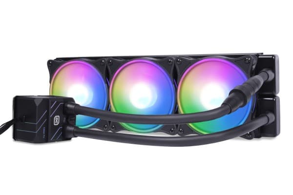 Alphacool 13074, Alt-i-ett væskekjøler, 12 cm, 2500 RPM, 118,9 m³/t, Sort Sort