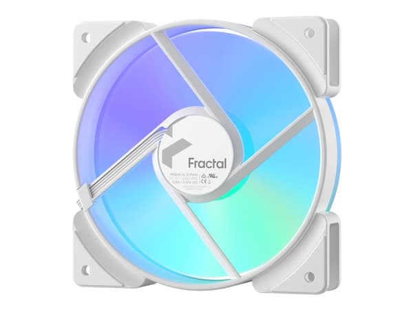 Fractal Design Prisma AL-12 - Lådfläkt - PWM, ARGB - 120 mm - vit