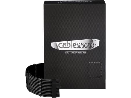 CableMod C-Series PRO ModMesh RM Black Label, RMi & RMx - Strømkabelsett - svart