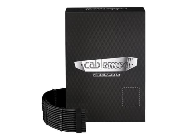 CableMod C-Series PRO ModMesh RM Black Label, RMi & RMx - Strømkabelsett - svart