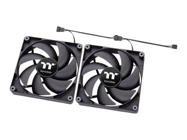 Thermaltake CT120 - Lådfläkt - 120 mm - svart (paket om 2)