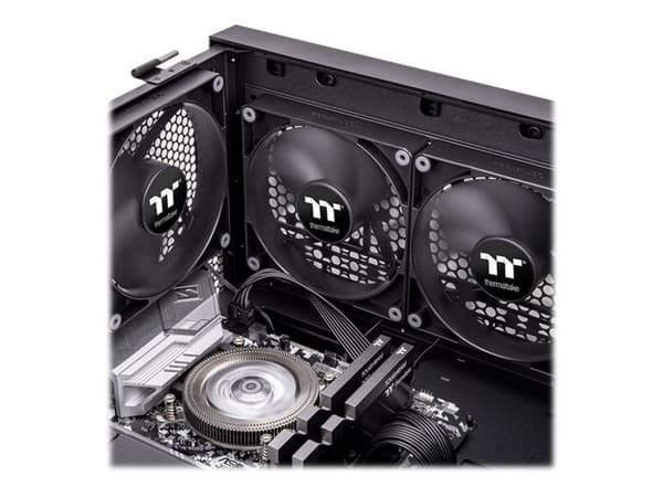 Thermaltake CT120 - Lådfläkt - 120 mm - svart (paket om 2) Svart